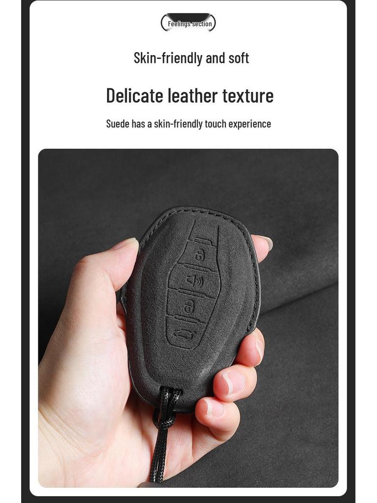 Jetour X70/X70Coupe/X90/X95 Premium Suede Key Case & Buckle