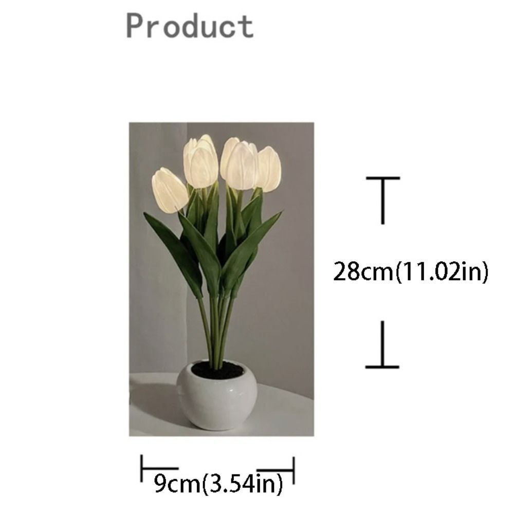 Nachtlicht LED Tulpenlampe LED Licht Simulationsblumenlampe Tulpen-Tischlampe Tischdekoration