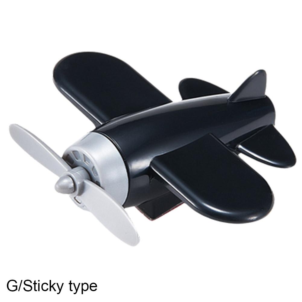 Small Airplane Ornament Car Rearview Mirror Electric Motorcycle Wind Powered Rotating Small Aircraft Helmet Decor Accessories