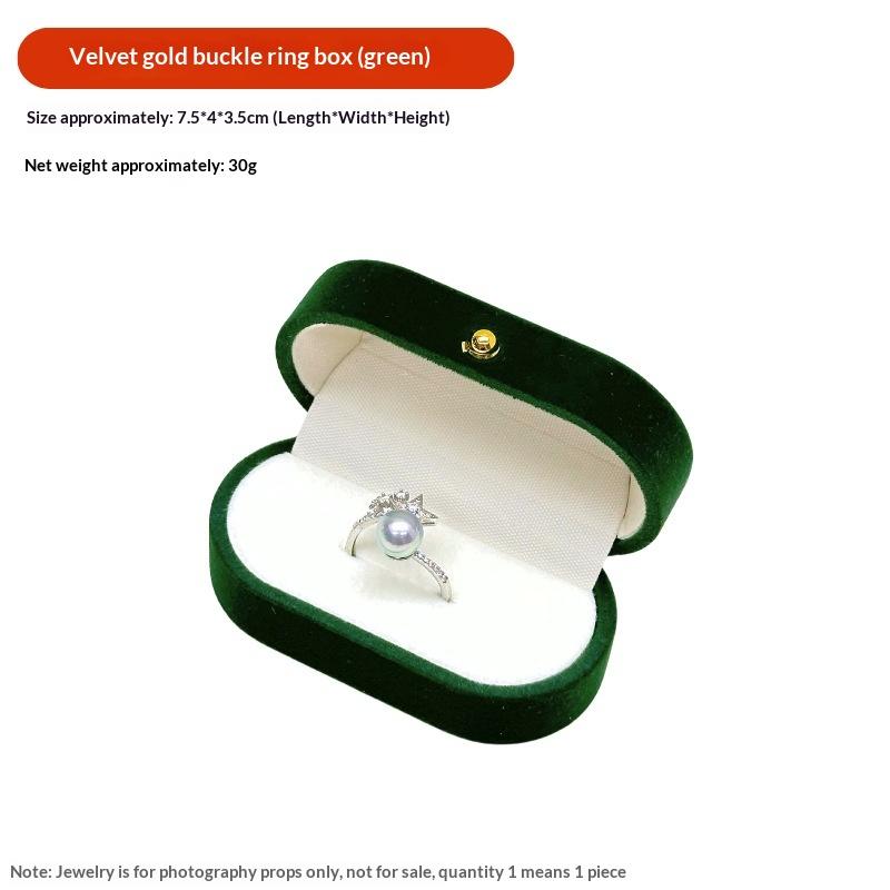 1 Pcs Felt Ring Box Mini Portable Ear Stud Jewelry Box Wedding Ring Pair Box Jewelry Storage Box