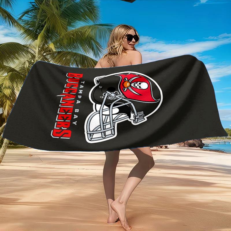 Tampa Bay Buccaneers Logo Strandtuch, Schnelltrocknend, Pflegeleicht, Geeignet für Fitness und Strandurlaub, Sport-Essential