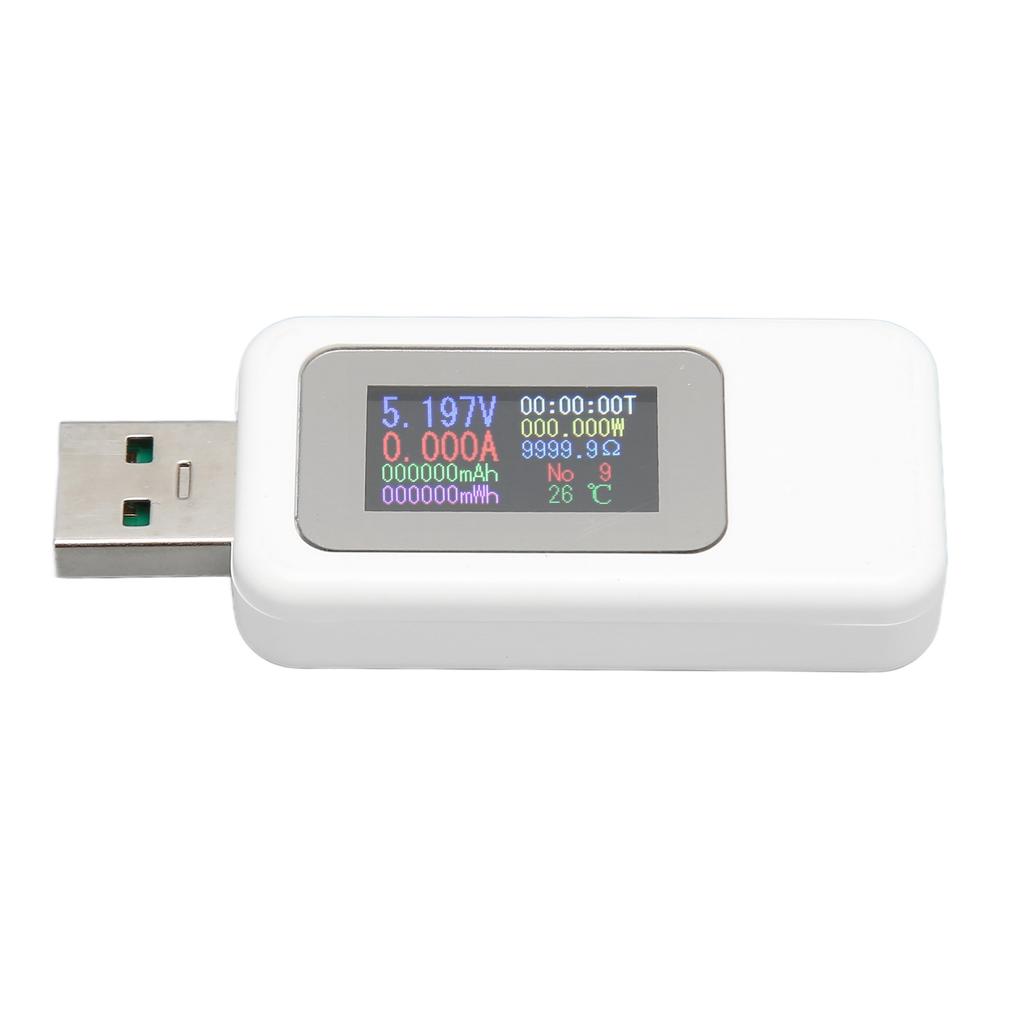 USB Tester 0‑6.5A Current 4‑30V Voltage Color Display USB Tester Multimeter for Mobile Phone