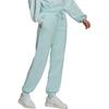 Adidas Originals Comfortable Soft Loose Fit Drawstring Mid-Rise Cuffed Knit Sports Pants Women Bottoms Mint-Green HU1620