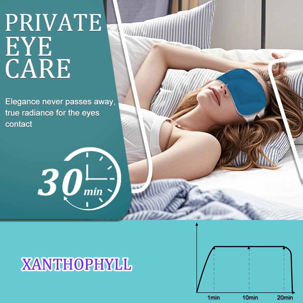 5/10PCS Lutein Steam Eye Mask, Hot Compress Eye Mask, Self-heating Eye Mask, Suitable for Sleeping, Essential for Travel, Disposable Eye Mask