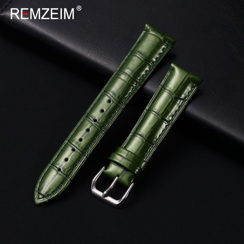 Men Women Fashion Bright Genuine Leather Watch Straps 12/14/16/18/20/22mm Watchbands Bracelet Smooth Replacement Wristband