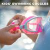 Kids Swimming Goggles Waterproof Anti-Fog Wide Vision Large Frame Diving Mask Adjustable Strap Suitable for Boys and Girls Swimming Beach Use