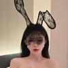 Sexy Lace Rabbit Ears Veil Headband Hairband Flirting Tease Internet Celebrity Hair Accessories