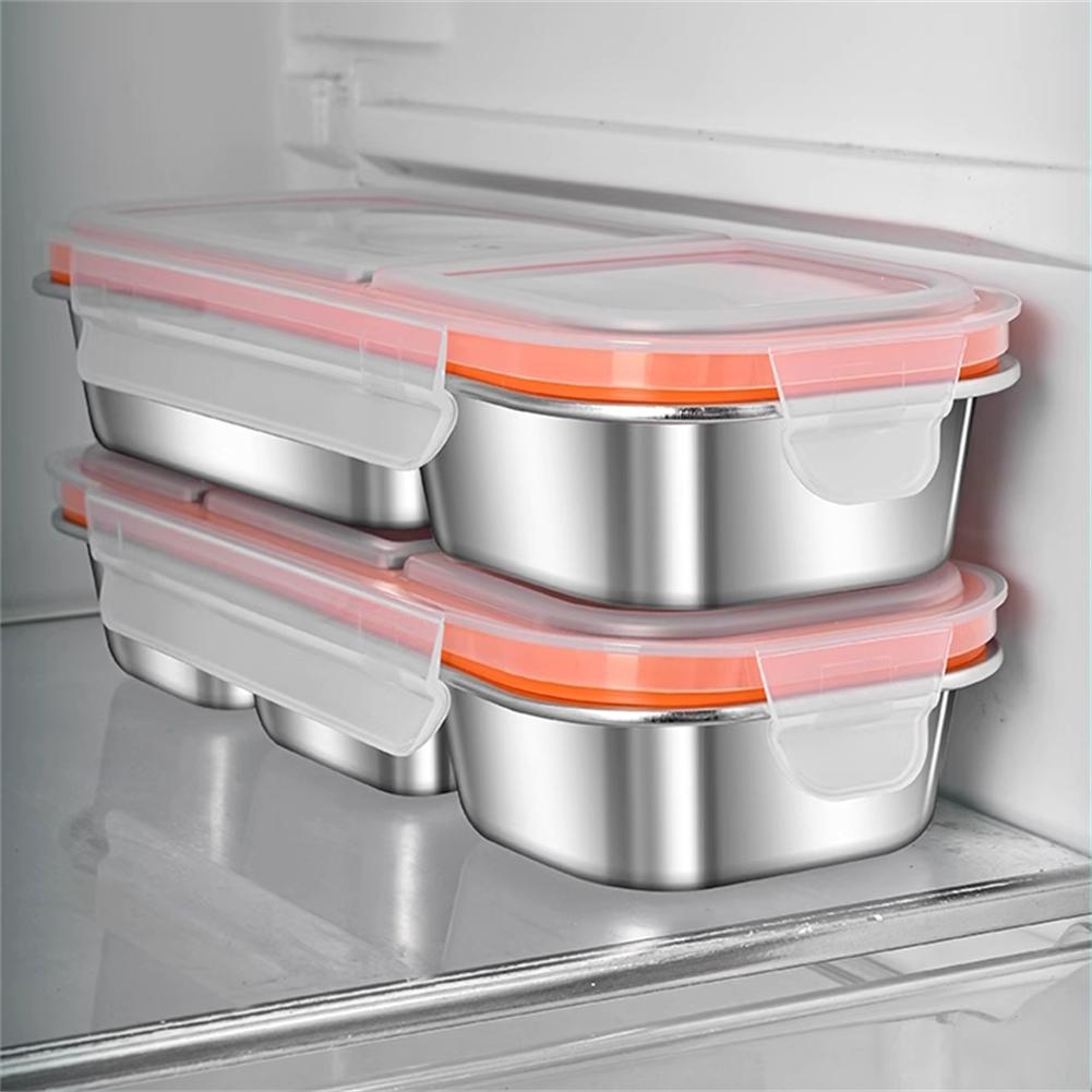 Reusable Food Storage Stainless Steel Snack Container Perfect For Parties Versatile Food Container 26.2x10.3x4cm 8.1x4x1.6 Inch
