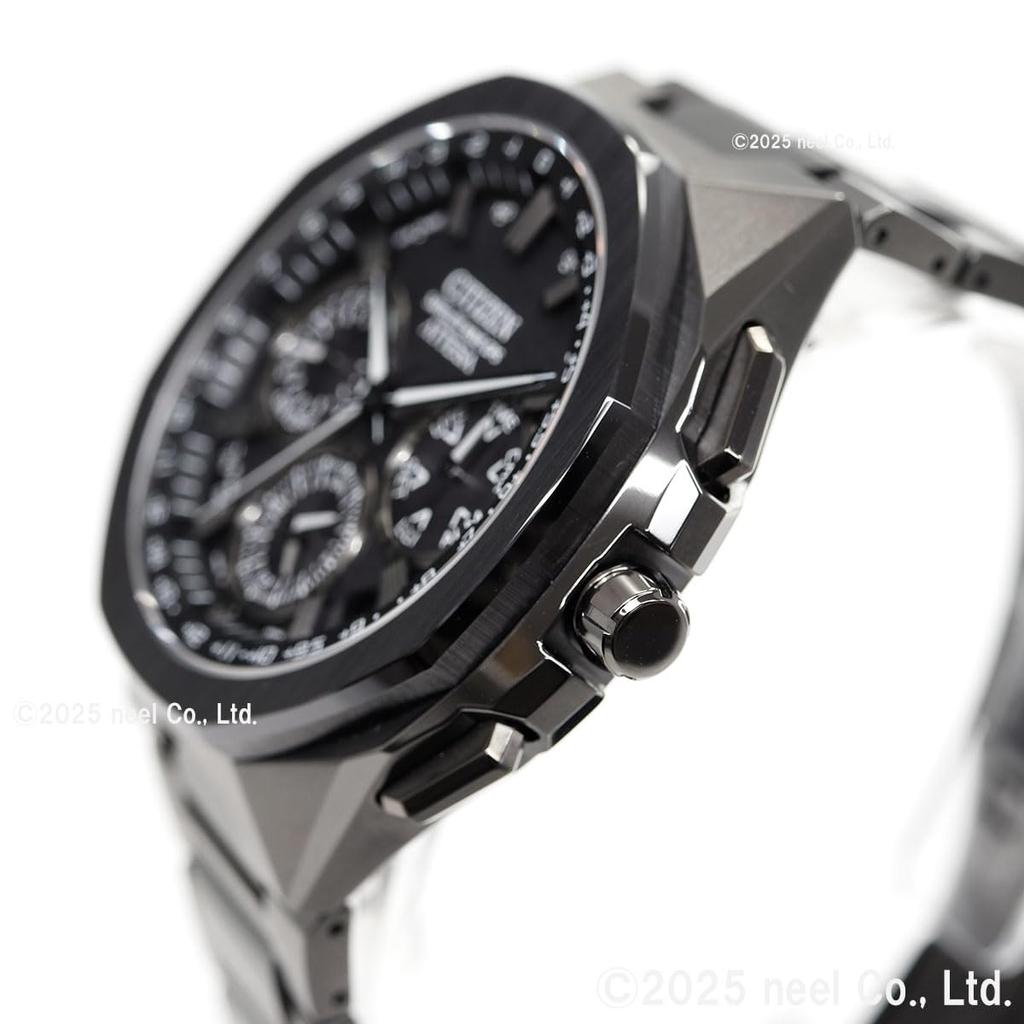 Citizen Attesa Satellite Ceramic Black Titanium Watch, Light-Powered, Eco-Drive, GPS, Radio-Controlled, Waterproof, Black, Bezel, Series, CC4105-69E,