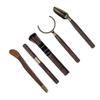 Ebony Gentlemen's 5-Piece Tea Ceremony Set: Copper Tea Tongs, Spoon, Scoop, Needle, Pick - Kung Fu Tea Accessories