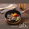 Wahei Freiz Frying Pan, 26cm, IH and Gas Compatible, Flat Interior, No Fasteners, PFOA-Free, Fluororesin Coating, N-Tone MB-1252