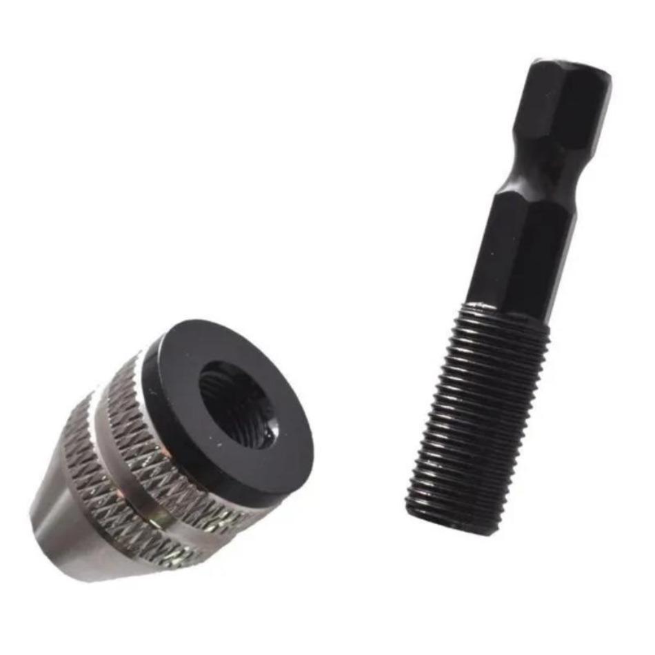 1 Pcs Electric Mill Chuck Adjustable Three Jaw Quick Change Chuck Hexagonal Handle Fried Dough Twists Drill Chuck 0.3mm-3.6mm