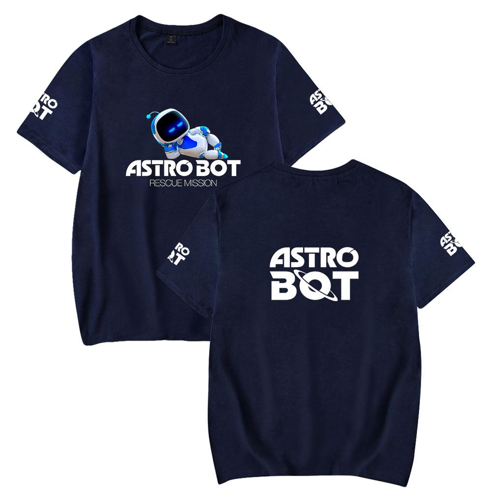 Astro Bot Printing Women Men Tshirt Casual Breathable Tshirts Funny Loose Tees Shirts Street Oversized T-Shirts Man