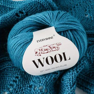 6er-Pack Wollmischgarn (50g/Stück, 120m) Weiches & Warmes Mehrfarbiges Strick- & Häkelgarn für Pullover Mittelfeine Stärke, 2,0-3,0mm Nadeln/Häkelnadeln
