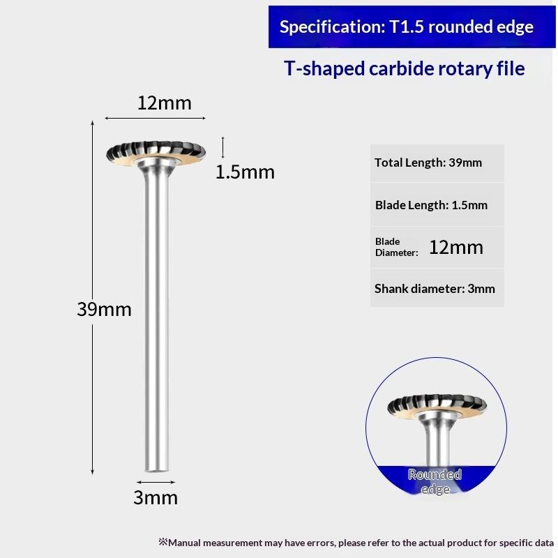 Carbide Rotary File Arc Metal Cutter Bit Tungsten Hard For Aluminum Stone Plastic Carving Engraving For Metalwork