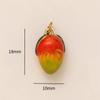 Stainless Steel Niche Fresh Fruit Pendant Accessories, Papaya and Mango Handmade DIY Accessories