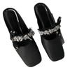 Fashion 2025 Fashion Ladies Shoes Closed Toe Women's Slippers New Butterfly-knot Summer Crystal Outdoor Daily Best Seller Flat Slippers