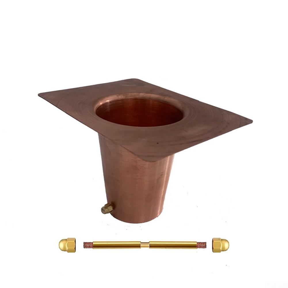 

Металевий зовнішній вигляд вашого дому. Перехідник для ринви Copper