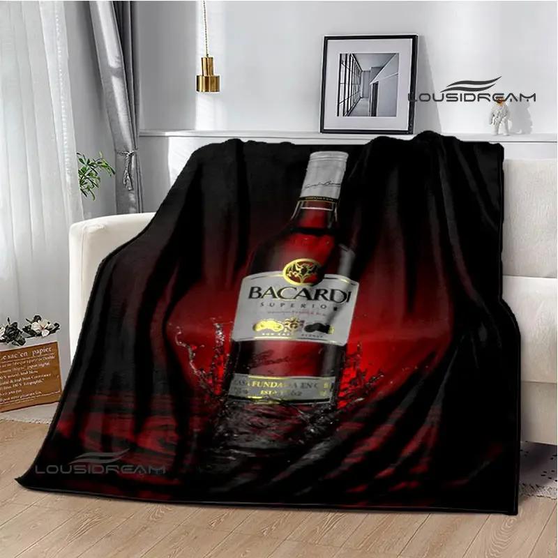 Bacardi Wein Logo Druck Decke Mode Warm Schön Flanell Weich Und Bequem Haus Reise Decke Geburtstagsgeschenk