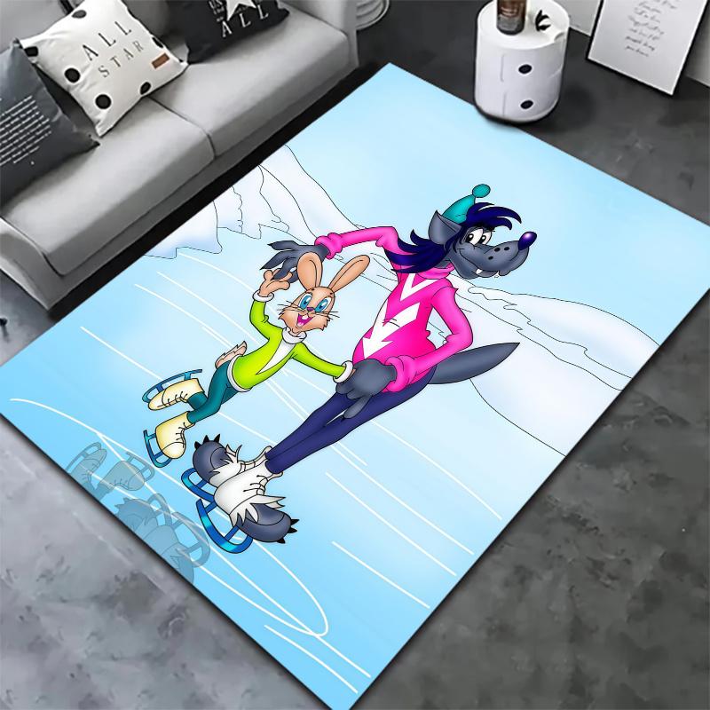 Nu Pogodi Carpet Rug for Living Room Bedroom Home Sofa Decoration,Kids play Nonslip Floor Mat