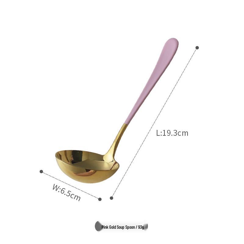 Cmaos Stainless Steel Hot Pot Ladle & Slotted Spoon Set
