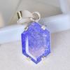Fancy Cut 925 Sterling Silver 33.90 Ct Natural Sapphire CERTIFIED Gems Pendant MY.PD-178-NS