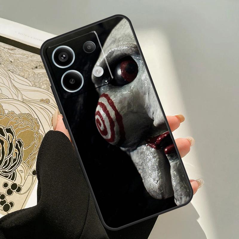 

Jigsaw Saw Horror Case For Xiaomi Redmi Note 14 12 11 9 10 13 Pro 9S 10S 11S 12S Redmi 14C 10C 12C 13C Cover Redmi Note 13ProPlus