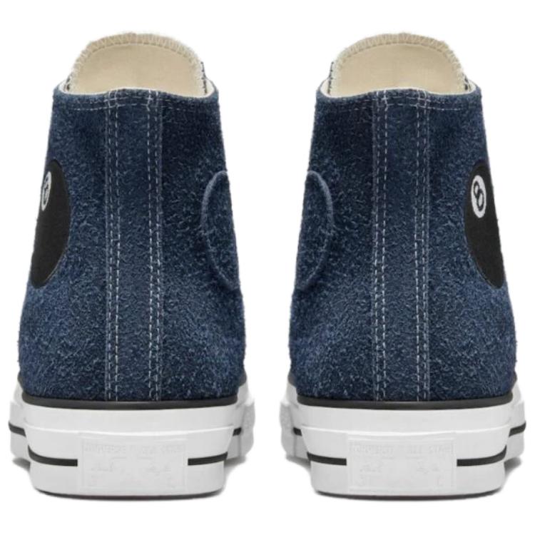 Stussy X Converse Chuck 70 High 8 Ball Unisex Sneakers Blue Sargasso-Sea White A03711C