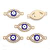 30pcs/set Enamel Crystal Evil Eye Charms Turkish Lucky Blue Eye Charms Pendants for Bracelet Earrings Necklace DIY Jewelry W517