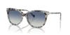 Coach Sunglasses HC8378U CL926 SEAGLASS TORTOISE 57 Women's