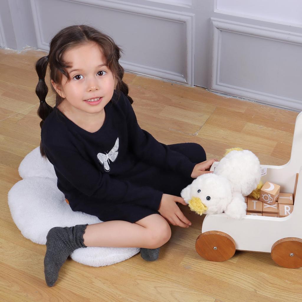 Aprikosen Lamm Gelbe Ente Plüschtier, Weich und Niedlich, Flauschige Gelbe Ente für Jungen und Mädchen, 30cm