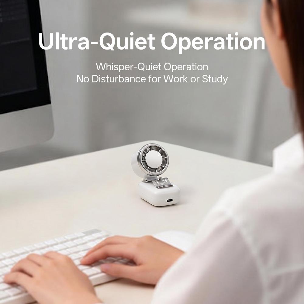 Outdoor Foldable Portable Handheld Fan Mini Cooling Rechargeable 1200mAh 3 Speed Free Control High Speed Turbo Fan