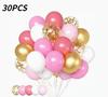 30 Pack Glitter Balloons Set for Party Decorations