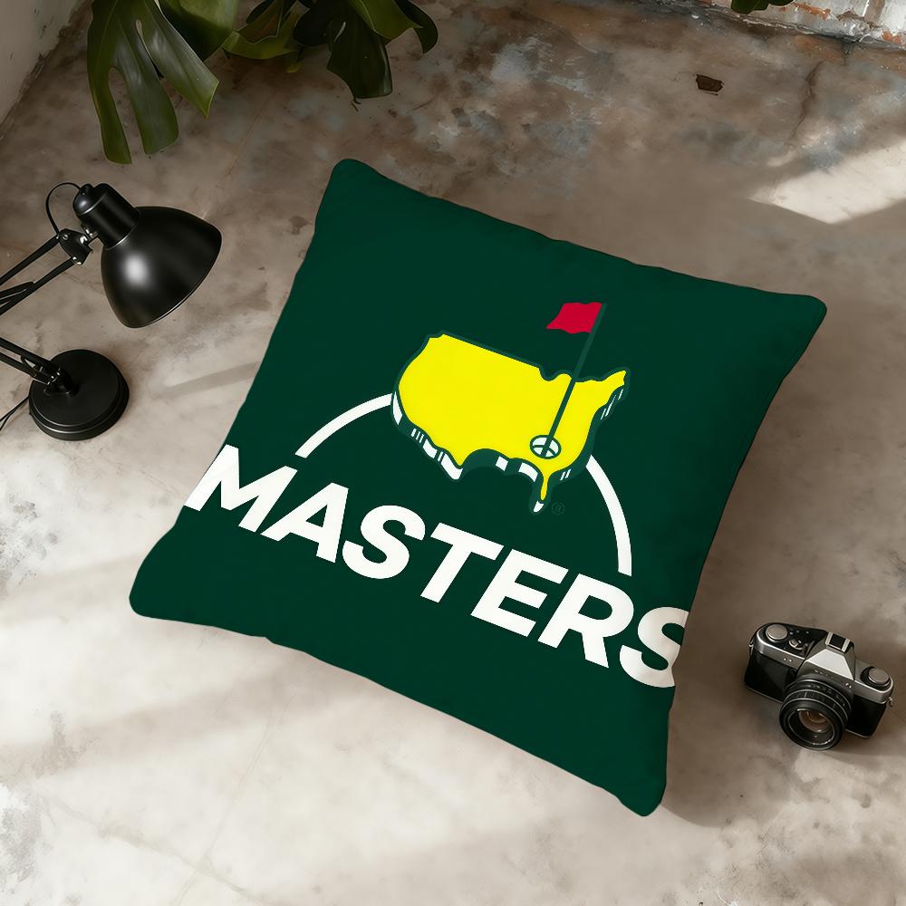 Cool Logo M-Masters Golf Cushion Cover Home Office Convenient Nordic Simplicity Hit With Zipper Cushion Cover