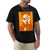 Orange Serigraphy Jean-Michel T-Shirt Anime Clothes for a Boy Man T Shirt Heavyweights Tshirts for Men