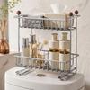 Rustproof Toilet Storage Rack Stainless Steel Bathroom Storage Shelf  Skincare Product Storage