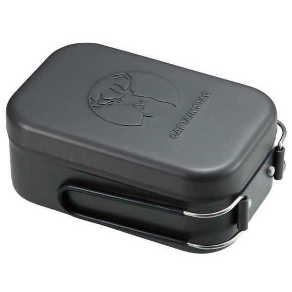 Captain Stag Captain Stag Uh 4126 [mestin Aluminum Square Cooker 1 Go With Scale Hard Anodized Black]