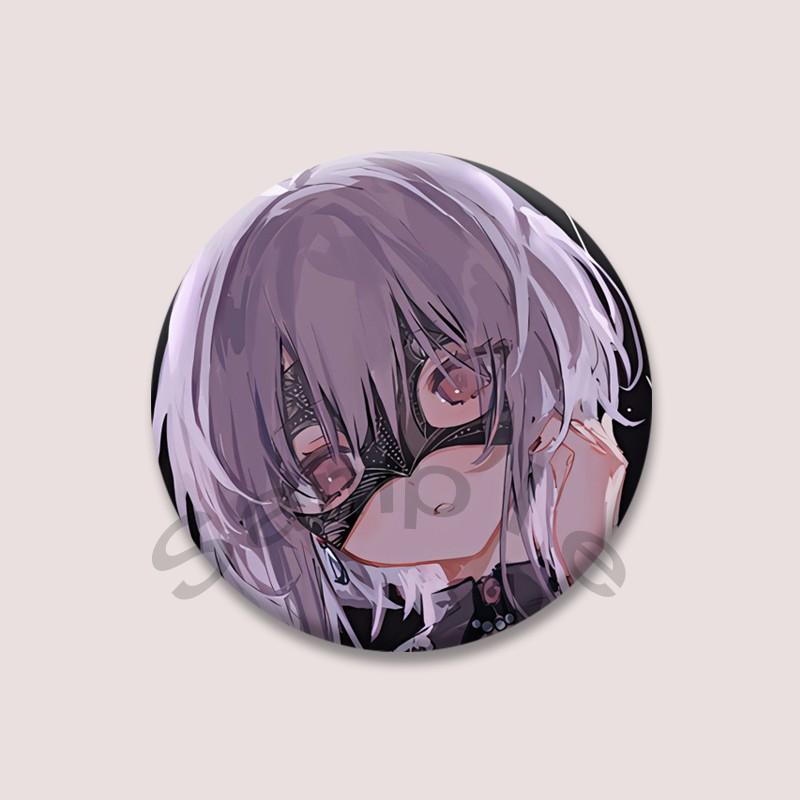 Bang Dream Ave Mujica Cartoon Badge Anime Character Sakiko Togawa Uika Misumi Lapel Pins Kawaii Manga Brooch for Bag Decor Gifts