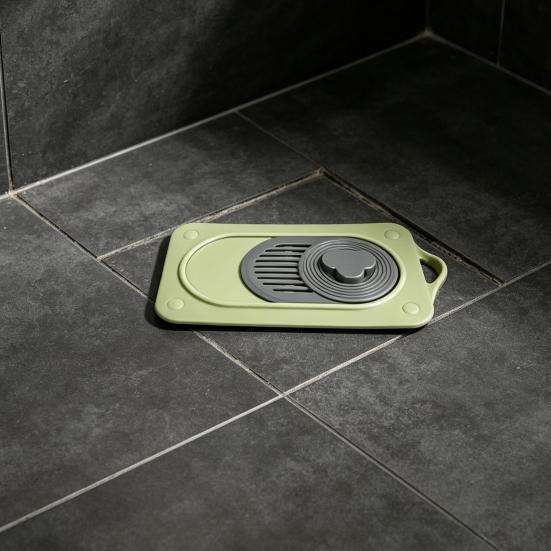 Floor Drain Cover Anti-Slip Anti-Splash Anti-Odor Double-Layer Easy Installation Silicone Bathroom Double-layer Drain Filter