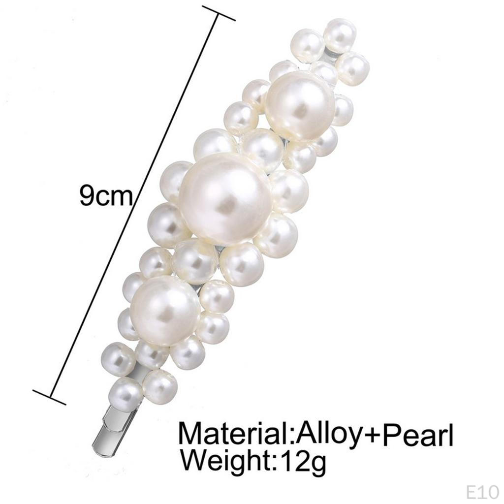 Pearls Hair Pin Barrettes Flower Brooch Lady Womens Jewelry Valentines Day Gifts