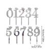 0-9 Number Cake Topper Decoration Acrylic Decorative Cupcake Decor Anniversary Happy Cake Decoration Card For Birthday