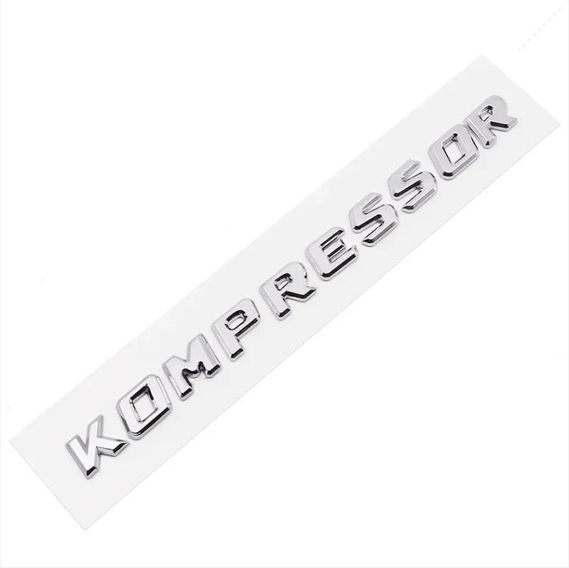 3D ABS Kompressor Buchstaben Auto Heckklappe Kotflügel Emblem Abzeichen Autoaufkleber Decals Für C230 C200 C180 SLK CLK 200k SL CLS