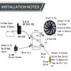 Universal 12V 80W/120W 7/10/12/14 Inches Car Air Conditioning Electronic Radiator Cooling Fan Blade Electric Cool Kit