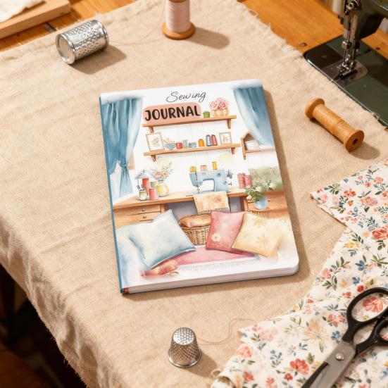 Yousheng Sewing Project Journal Thick Paper Log Book for Daily Quilting & Stitching Records Personal Diary Project Notes Gift for Sewing Enthusiasts
