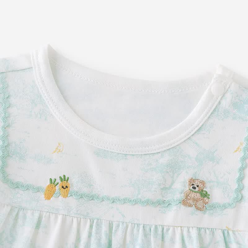 YEEHOO Baby Summer Short Sleeve Romper