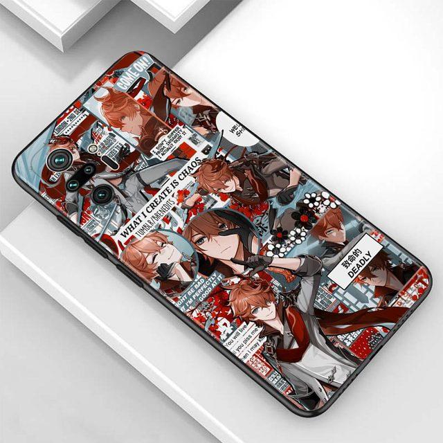 Fall Für Redmi Hinweis 10 Pro Max 9 9t 9s 8 8t 7 Abdeckung Tpu Fundas Für redmi K40 Pro Plus 9 9a 9c Shell Genshin Auswirkungen Anime