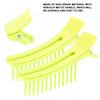 2Pcs Hair Styling Clip Barber Sectioning Hairpin Partition Clip Hairgrip Fluorescent Green