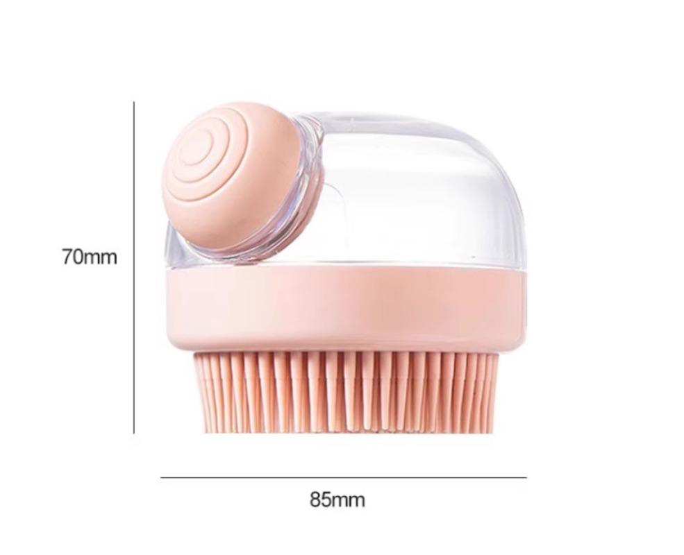 Pet Grooming Massage Shampoo Silicone Bristle Pet Bath Brush Dog Brush Haired Puppy Cat Plastic Bathing Tool Cleaning Supplies