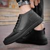 Fashion Autumn Winter New High-top Business Casual Quality Leather Men's Boots Fashion Boots Trends Soft Sole Sneakers Men's Ankle Boots