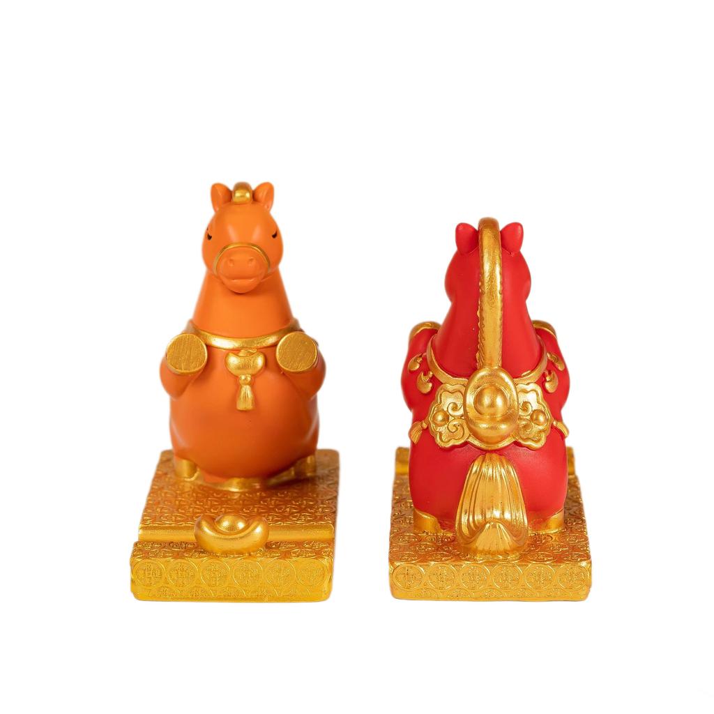 2026 Year of the Horse Get Rich Soon Desktop Office Mascot Decoration Zodiac Horse Ornament Mobile Phone Stand